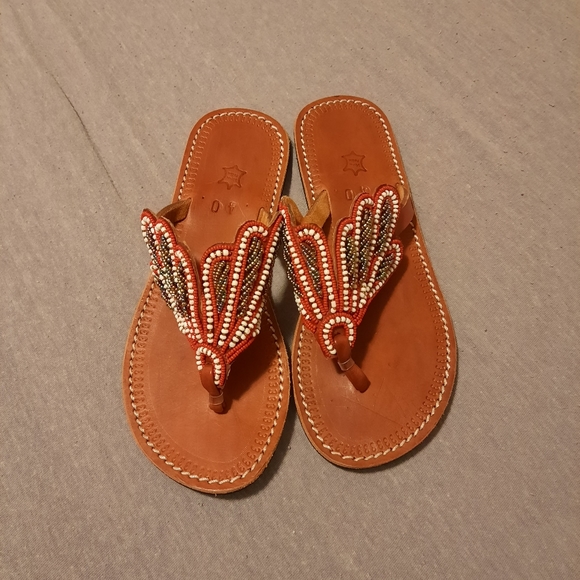 vera pella Shoes - Vera Pella Beaded Sandals
